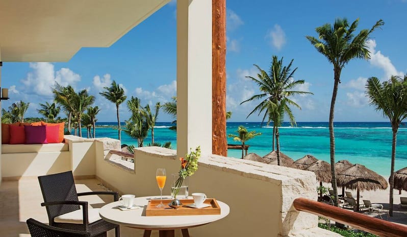 SECRETS AKUMAL ROMANCE MASTER SUITE OCEAN FRONT VIEW